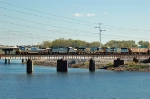 CSX 9028 leads a four pack